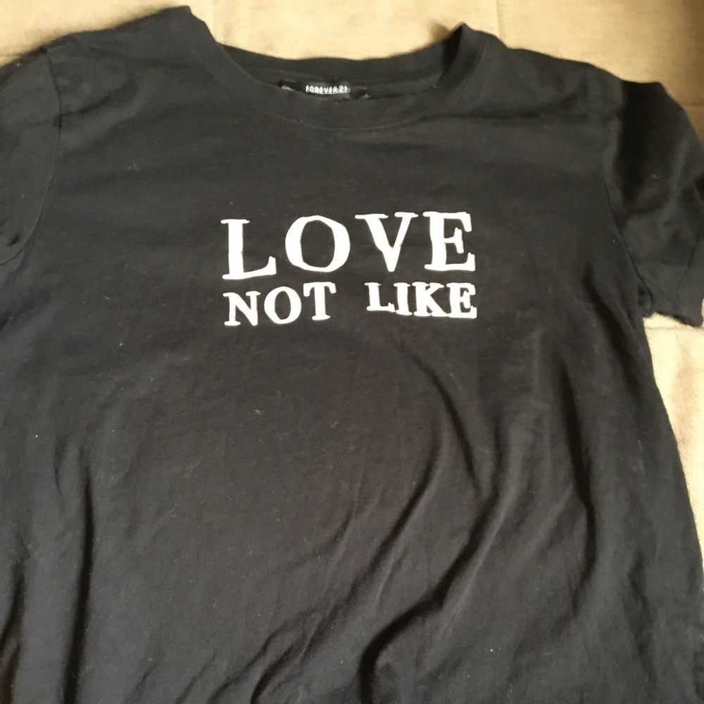 black forever 21 teeshirt, size small
